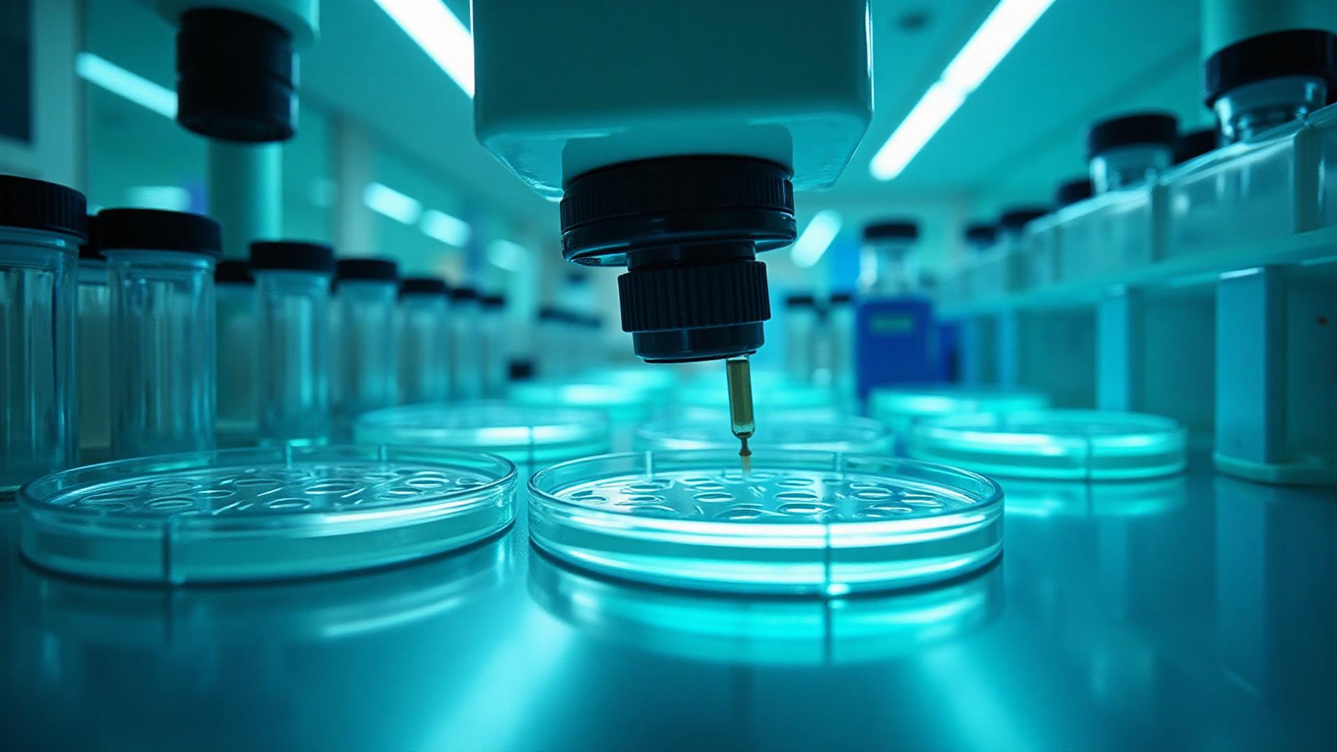Modern sepsis diagnostics laboratory with advanced blood culture testing equipment